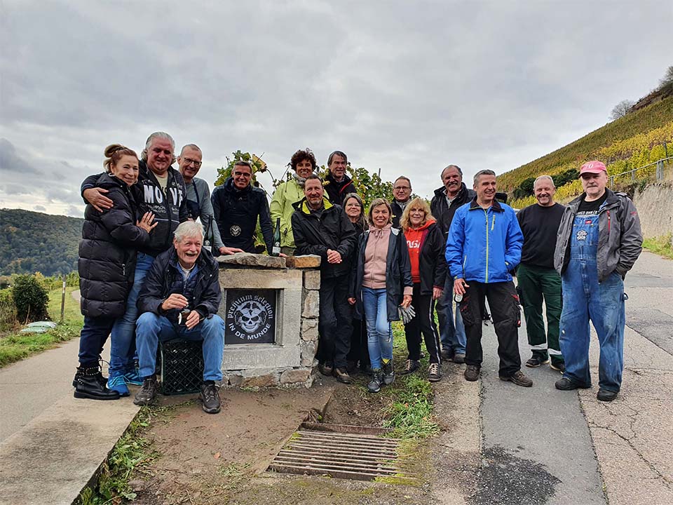 Gruppenbild am Wingert Lese 2021